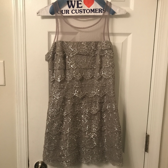 Silver mini dress - Picture 3 of 4